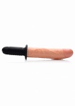 Duży Wibrator z rękojeścią - Onslaught 13 Mode XL Dildo Thruster - Flesh AF375 