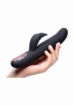 Elastyczny Wibrator Królewski - Royal Rabbits Bling Bunny 10X Flexing Rabbit Vibrator - Czarny AG272