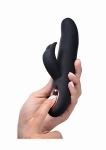 Elastyczny Wibrator Królewski - Royal Rabbits Bling Bunny 10X Flexing Rabbit Vibrator - Czarny AG272