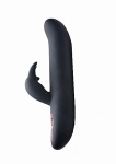 Elastyczny Wibrator Królewski - Royal Rabbits Bling Bunny 10X Flexing Rabbit Vibrator - Czarny AG272