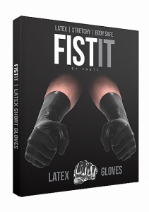 Fist It - Lateksowe rękawiczki - Latex Short Gloves - Black