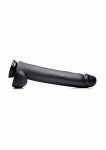 Gładkie Dildo z przyssawką - The Master Suction Cup Dildo - Czarny TS133-BLACK