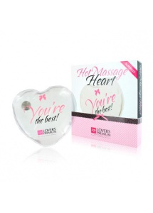 SexShop - Gorące Serduszka do masażu całego ciała - Napis You're the best, przejrzyste - online