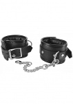 Kajdanki erotyczne na nadgarstki - czarne AE423 - Locking Padded Wrist Cuffs