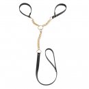 Sexshop - Maze T-Restraints  Czarny - Kajdanki ze smyczą Bijoux Indiscrets - online