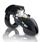 SexShop - Klatka na penisa do elektrostymulacji - Mystim Pubic Enemy No 1 Cock Cage Edycja Specjalna - Czarna - online