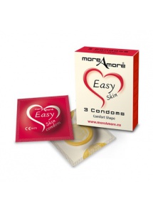 SexShop - Komfortowe w użyciu Condom Easy Skin 3 sztuki - online