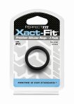 Zestaw Pierścieni na penisa Xact-Fit Cockring 2-pak w rozmiarze # 11 - czarny CR-74B - Xact-Fit #11 2-Pack - black