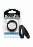 Zestaw Pierścieni na penisa Xact-Fit Cockring 2-pak w rozmiarze # 14 - czarny CR-77B - #14 Xact-Fit Cockring 2-Pack - Black