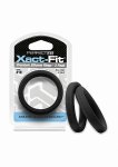 Zestaw Pierścieni na penisa Xact-Fit Cockring 2-pak w rozmiarze # 18 - czarny CR-81B - #18 Xact-Fit Cockring 2-Pack - Black