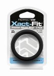 Zestaw Pierścieni na penisa Xact-Fit Cockring 2-pak w rozmiarze # 21 - czarny CR-84B - #21 Xact-Fit Cockring 2-Pack - Black
