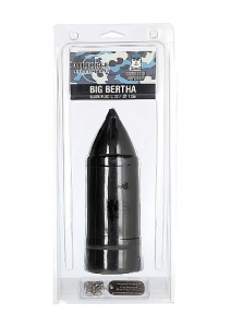 Ostry Korek analny Gruba Bertha - Big Bertha - Czarny AIR25B