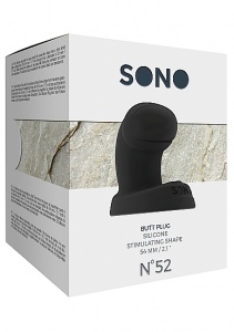 KOREK ANALNY No.52 - No.52 - Butt Plug - Black