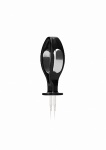 Korek analny Z ELEKTROSTYMULACJĄ - E-Stim Hollow Butt Plug - Black