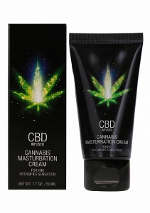 Krem do masturbacji z olejem konopnym dla mężczyzn - CBD Cannabis Masturbation Cream For Him - 50 ml