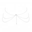 Sexshop - Bijoux Indiscrets Magnifique 8 Body Chain Srebrny - Łańcuszek ozdobny - online