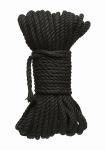 Lina Do Wiązania - 6mm Hemp Bondage Rope - 15m Black - czarna 2404-56-CD