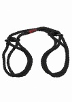 Lina Do Wiązania - Czarna 2404-61-CD - Hogtied - Bind & Tie - 6mm Hemp Wrist or Ankle Cuffs - Black 