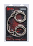 Lina Do Wiązania - Beżowa 2404-60-CD - Hogtied - Bind & Tie - 6mm Hemp Wrist or Ankle Cuffs - Natural