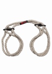 Lina Do Wiązania - Beżowa 2404-60-CD - Hogtied - Bind & Tie - 6mm Hemp Wrist or Ankle Cuffs - Natural