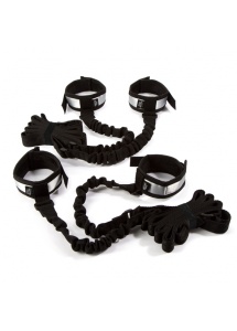 SexShop - Liny elastyczne do rozpinania na łóżku - Fifty Shades of Grey Spreader with Bungee Straps  - online