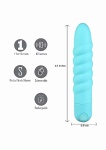 Lola - morski, 10-funkcyjny mini wibrator MA331-B6 - Lola - Teal