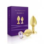 SexShop - Luksusowe złote plugi analne - Rianne S Booty Plug Luxury Set 2x Gold  - online