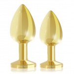 SexShop - Luksusowe złote plugi analne - Rianne S Booty Plug Luxury Set 2x Gold  - online