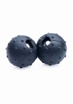 Magnetyczne kulki silikonowe Dragon's Orbs - zaciski na sutki czarne AG 131 - Dragon's Orbs Nubbed Silicone Magnetic Balls - Black