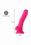 Maia Billee - Neonowe realistyczne dildo JM-18303 - Pink