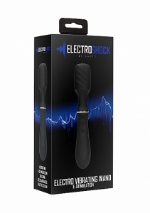 Masażer DO ELEKTROSTYMULACJI - Electro Vibrating Wand - Black