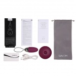 SexShop - Masażer i jajeczko z pilotem - Svakom Luna Selene Vibrating Bullet Fioletowy - online