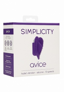 Masażer łechtaczki mini wibrator AVICE - AVICE Bullet vibrator - Purple