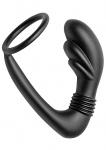 Masażer punktu P z pierścieniem na członka - Silikon Cobra - AE348 - Cobra Silicone - P-Spot Massager and Cockring