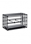 Metalowa klatka do niewoli z materacem BDSM  - AF496 - Kennel Adjustable Puppy Cage with Padded Board
