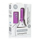 SexShop - Mini wibrator jajeczko ze zdalnym sterowaniem - NU Sensuelle Remote Control Wireless fioletowy - online