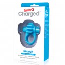 Sexshop - The Screaming O Charged Skooch Ring  Niebieski - Mocny pierścień wibrujący na penisa - online