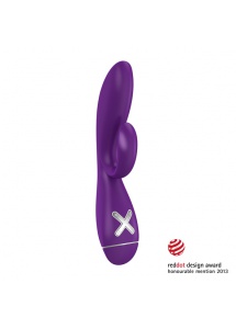 SexShop - Mocny wibrator ze stymulatorem łechtaczki - Ovo K1 Rabbit Vibrator Fioletowy - online