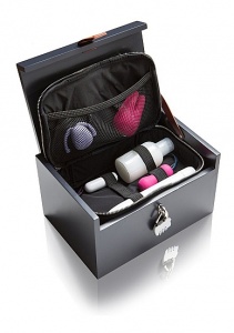 Funkcjonalne pudełko na wibratory i produkty erotyczne QE-ZON2-VB5B - Moi Box Deluxe - Smoke