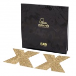 SexShop - Naklejki na sutki - Bijoux Indiscrets Flash  - złoty krzyżyk - online