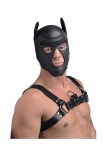 Neoprenowa maska pies - Spike Neoprene Puppy Hood - czarna AG292-BLACK