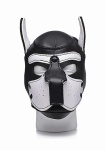 Neoprenowa maska pies - Neoprene Puppy Hood - czarno-biała AG292-WHITE
