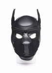 Neoprenowa maska pies - Spike Neoprene Puppy Hood - czarna AG292-BLACK