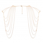 SexShop - Niezwykła ozdoba naramienniki z łańcuszków - Bijoux Indiscrets Magnifique Shoulder Jewelry Złoty - online