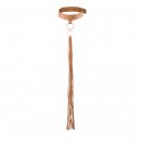 Sexshop - Maze Tassel Chocker Brązowy - Obroża ze smyczą Bijoux Indiscrets - online