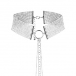 SexShop - Obroża z łańcuszkami - Bijoux Indiscrets Magnifique Collar Srebrny - online