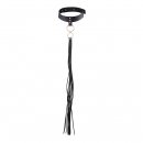 Sexshop - Maze Tassel Chocker Czarny - Obroża ze smyczą Bijoux Indiscrets - online