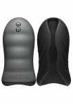 OGRZEWANY MASTURBATOR NOWOCZESNY CZARNY 0694-25-BX - Silicone Warming Stroker - Vibrating - Black