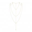 Sexshop - Bijoux Indiscrets  Magnifique Back & Cleavage Chain  Złoty - Ozdoba z łańcuszków na dekolt lub plecy - online