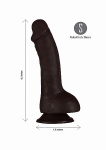Phoenix - Realistyczne silikonowe dildo - Czarne JM-18304 - Phoenix - Black